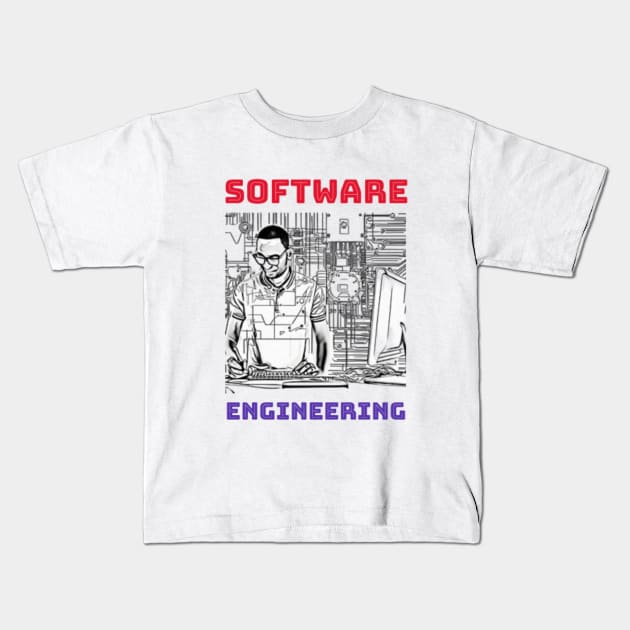 Software Engineering Kids T-Shirt by Got Some Tee!